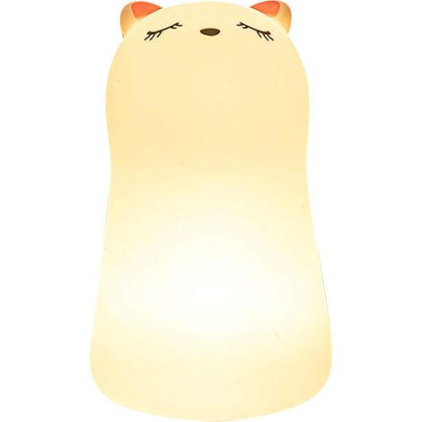 Filiyano – lampe chat LED à – Veilleuse chat mignonne, veilleuse chat en silicone, lampe chat LED à couleurs changeantes, télécommande pour enfants (1/3)