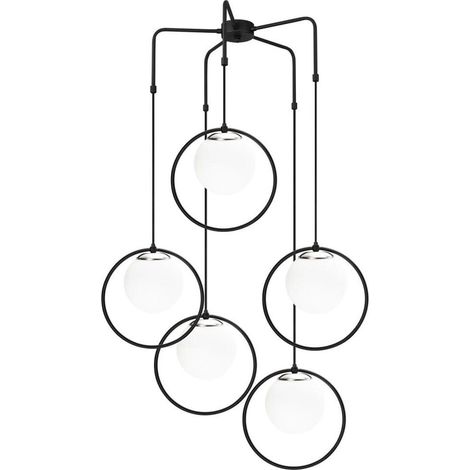 Plafonnier suspendu modèle 10 à 5 lumières (1/3)