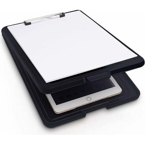 (noir, 35x24x3.3cm) Porte-bloc En Plastique Transparent Pour Ranger Les Documents Idal Pour L'cole, La Maison Et Le Bureau (ipad Non Inclus) (1/5)