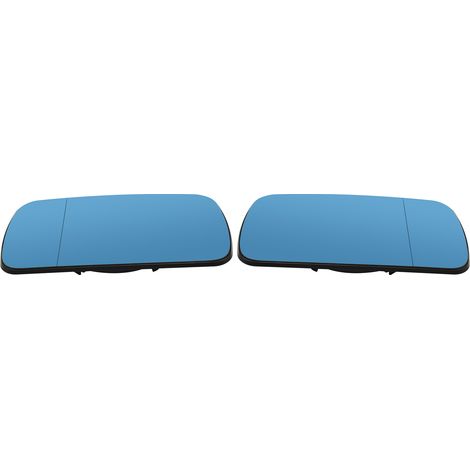 Une paire de rétroviseurs en verre bleu de remplacement pour E46 02.1998-03.2005 E39 1995-2000 (1/5)