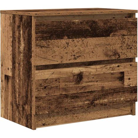 Meuble TV Banc TV Armoire TV vieux bois 60x35x54 cm bois d'ingénierie (1/5)