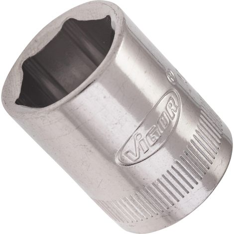VIGOR Innenvierkant Antrieb 6,3 = 1/4 Zoll Steckschlüssel-Einsatz Außensechskant-Profil V2426N ∙ Vierkant hohl 6,3 mm (1/4 Zoll) ∙ Außen-Sechskant Profil ∙ 14 ∙ Gesamtlänge: 25 mm (1/2)