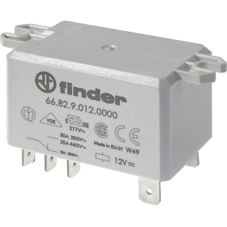 Finder 66.82.8.230.4000 Relais pour circuits imprimés 230 V/AC 30 A 2 inverseurs (RT) 1 pc(s)