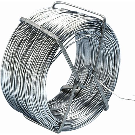 Rouleau de fil de fer galvanisé 50 mètres – Diamètre 0,9 mm – Multi usages pour travaux d'atelier et jardinage – Résistant à la corrosion – Cogex