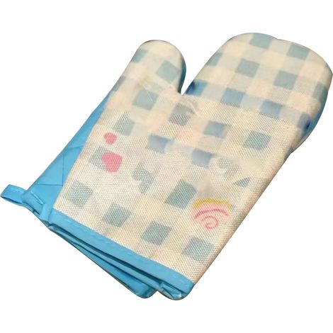 Maniques à motifs dessin animé, résistants à la chaleur, gants pour micro-ondes et four, isolants pour cuisine, cuisson et barbecue, lot de 2 (1 paire) (1/5)