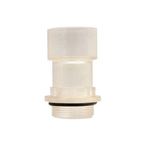 Douille de flexible transparente 11/2’’ FM x manchon diamètre 50 mm