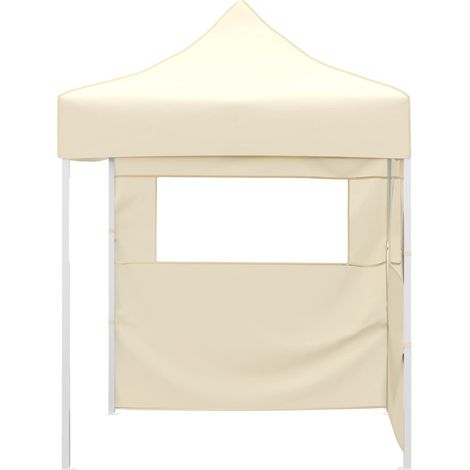 Tente de fête Crème 200 x 200 x 315 cm Tissu Oxford (1/5)