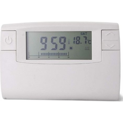 Termostato de ambiente digital avanzado con pantalla LCD y 3 niveles de calefacción ajustables