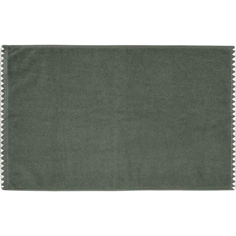 Tapis de bain en Éponge unie et point feston triangulaire NERYDA (1/2)