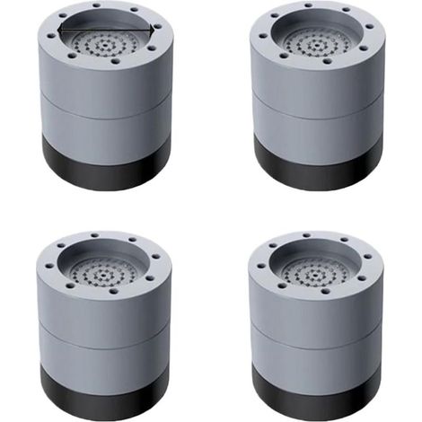Tampons À Pied Machine À Laver 4 Pièces Universal Tapis Anti-Vibration pour Machine à Laver - Caoutchouc Antidérapant Coussinets/Pieds Stabilisateur Piédestal pour Machines à Laver Séchoirs et Meubles (1/5)