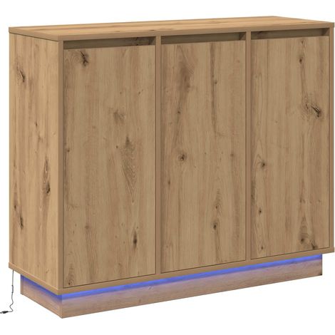Maison Exclusive - Madia LED Rovere artigianale 90 x 32 x 75 cm Legno multistrato