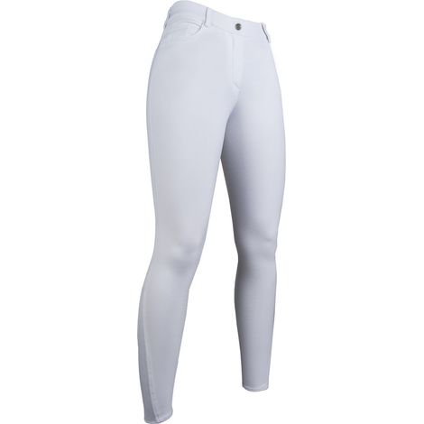 Pantaloni equitazione bambina con grip totale in silicone modello Sunshine Competition: 14/15 anni - 176 cm, Bianco 1200 (1/5)