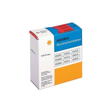 Herma 4802 Selbstklebende Etiketten rot 10x22 mm