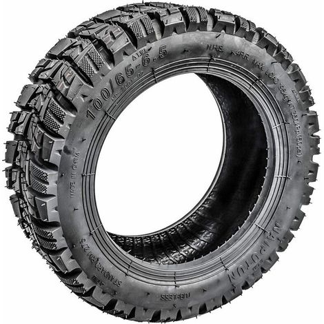 100/65-6.5 pneu sous vide épaissi 11 pouces scooter électrique modifié pneu tout-terrain tubeless avec buse,noir