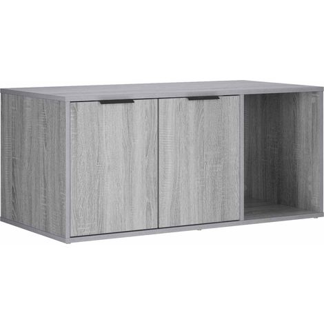 Meuble pour caisse de chat Sonoma gris 100 x 49 x 45 cm