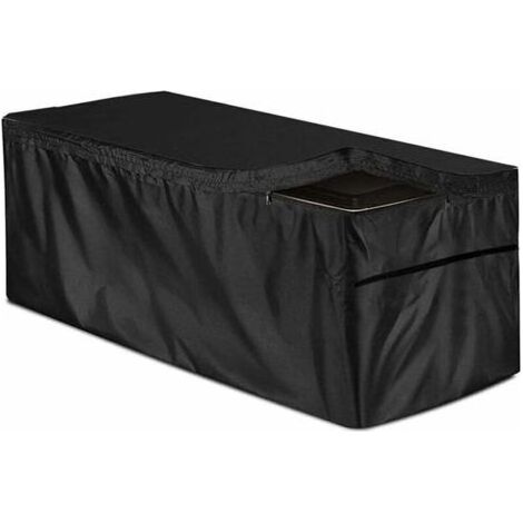 Housse pour Coffre De Rangement 1306071CM, Housse Imperméable Couverture pour Caisse De Stockage De Jardin/Malle De Rangement, Housse De Protection pour Banc Boîte De Rangement (1/4)