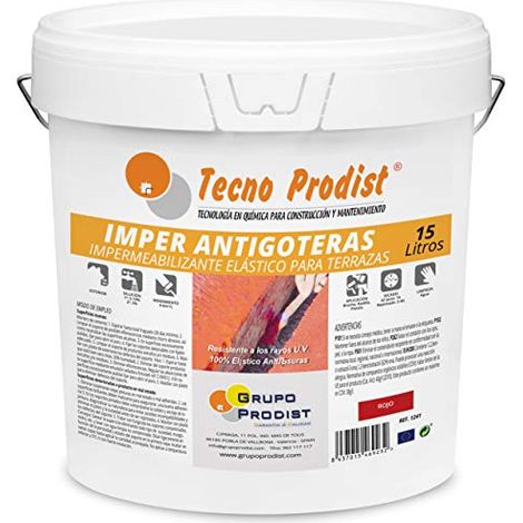 Tecno Prodist Imper Antigoteras - Impermeabilizante Elástico para Terrazas