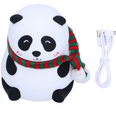 USB Charging Cartoon Animal Night Light Silicone LED Colorful Night Lamp Decoration GiftSquint (1/5)