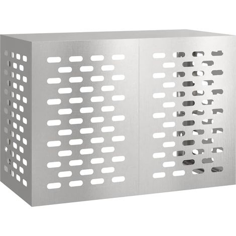 vidaXL Cubierta para aire acondicionado acero inoxidable 100x50x70 cm