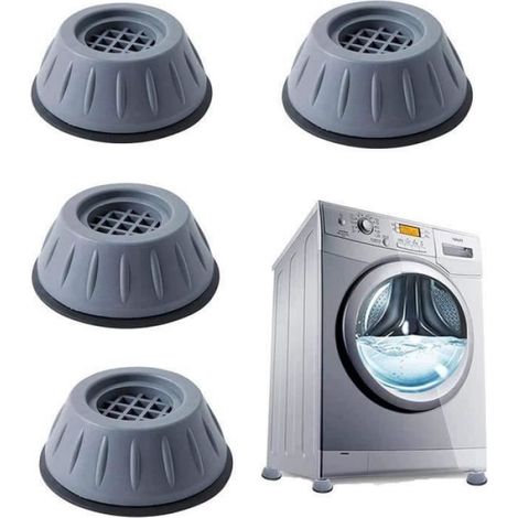 Patins Anti-vibrations - Caoutchouc Nid D Abeille - Pour Lave-linge Et Seche-linge - 4 Pièces (1/4)