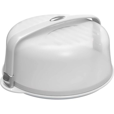 Biesse Portatorta, Portadolci,Ø 32 cm, Plastica, Bianco/Cromato (1/3)