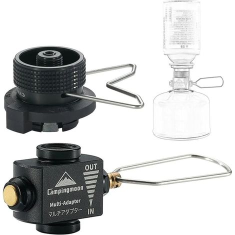 Adaptateur multiple pour cartouche de gaz de camping, conversion de cartouche d'isobutane en cartouche d'isobutane, valve d'économie de gaz, connecteur de cartouche, pièces détachées pour réchauds por