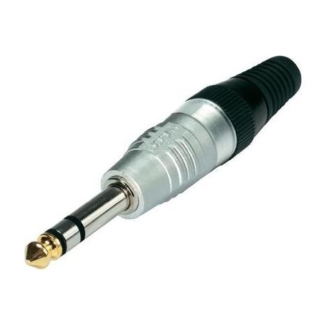 HICON KLINKEN-STECKVERBINDER 6.35 MM STECKER, GERADE POLZAHL: 3 STEREO ARGENTO HI-J63S 1 ST.