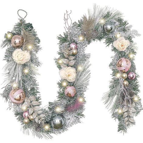 Valery Madelyn 6ft Weihnachtsgirlande LED beleuchtet batteriebetrieben (1/5)