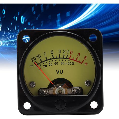 Professioneller VU-Drehzahlmesser für Audioanwendungen mit Verstärkermodul – ABS, LED, 12 V, 4,8 cm, 6–12 V AC/DC (1/5)
