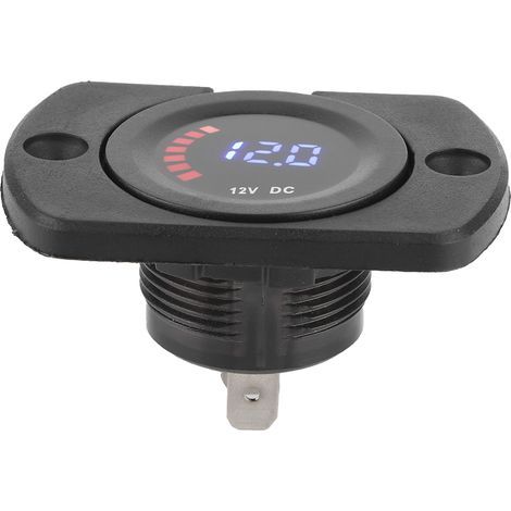 Voltmètre à écran couleur, remplacement pour modification de véhicule, affichage LED DC 12V avec panneau (1/5)