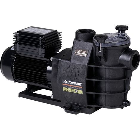 Hayward – Pompe de filtration piscine Max Flo 14,5 m³/h – Auto amorçante – Résistante à la corrosion – Design compact pour locaux exigus