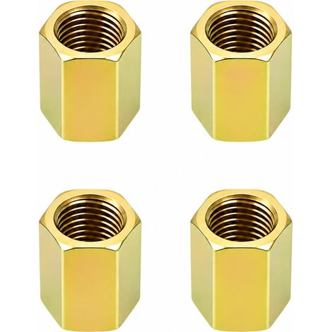 4PCS Manchons en Laiton IG 1/4" avec Bande d'Étanchéité, Raccord Plomberie, Joint Plomberie et Raccord de Plomberie pour Tuyaux, Connecteurs pour Eau, Gaz et Outils Pneumatiques (1/5)