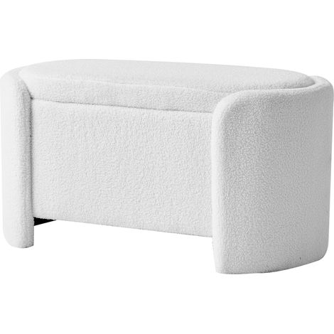 Nordlys – Banc scandinave avec rangement – Assise en bouclette premium – Dimensions 88x45x46 cm – Capacité 2 personnes – Entretien facile (1/5)