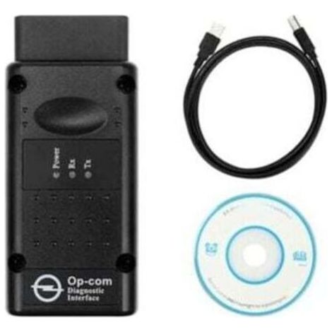 OPCOM 2012V CAN OBD2 Testeur de diagnostic de diagnostic USB Firmware V1.99, Noir (1/4)