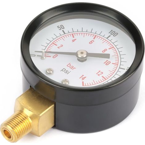 Jauge de pression 0-200 psi pour eau, air, huile - Filetage NPT 1/8" (1/5)