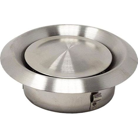 1 Grille d'aération, Acier inoxydable 304, Ronde 150 mm, Pour conduit sèche-linge hotte cuisine salle de bain (1/5)