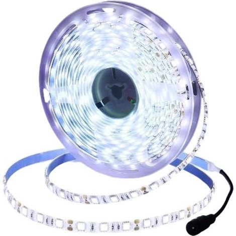 Strip bright LED 12V, light white cold 6500K, flexible of 5 meters, 300 beads LED, SMD 5050, waterproof IP65 (1/5)
