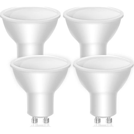 Ampoules LED GU10, Equivalent à une Ampoule Halogène Spot de 40 W, Ampoules Basse Consommation 5 W 400 lm, Blanc Chaud, Angle de Diffusion de 120°, lot de 4 (1/5)