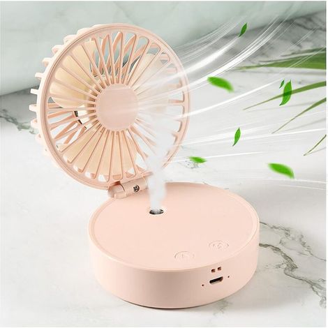 Ventilador portátil con nebulizador recargable de 2000 mAh para el hogar, la oficina, la escuela y el camping - KZQ (1/5)