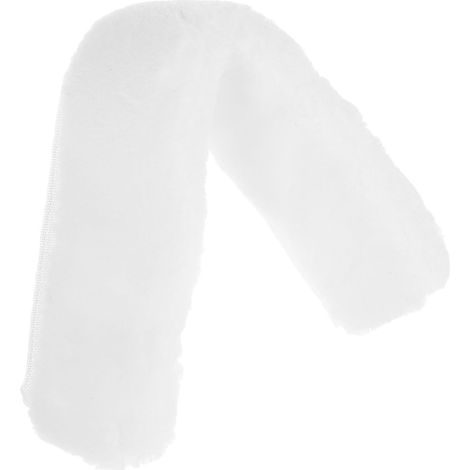 Recharge Manchon de Lavage de Vitres Microfibre Blanc pour Outil de Raclette, Tête de Remplacement Lavable, Facilement Remplaçable, Prolonge la Durée de Vie, Usage Résidentiel (1/5)