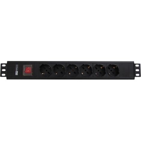 WP WPN-PDU-I01-06 unidad de distribución de energía (PDU) 6 salidas AC 1.5U Negro (1/2)