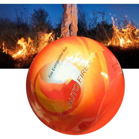 Boule d'extincteur automatique 0,5 kg à poudre sèche suspendue, dispositif d'extinction d'incendie pour usage domestique, entrepôt et industrie (1/5)