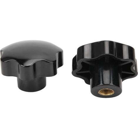 2 Stück Klemmknöpfe mit Innengewinde für Industriemaschinen, 7-Stern-Kopfmuttern M16 x 80 (1/5)