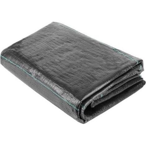 Paillage pour plante Toile De Paillage, Toile Anti-Mauvaises Herbes En Polypropylène 1m X 5m, Geotextile Anti Repousse 75g/M², Tissées Anti-Uv, Perméable Résistant À La Déchirure(Lot De 2) (1/4)