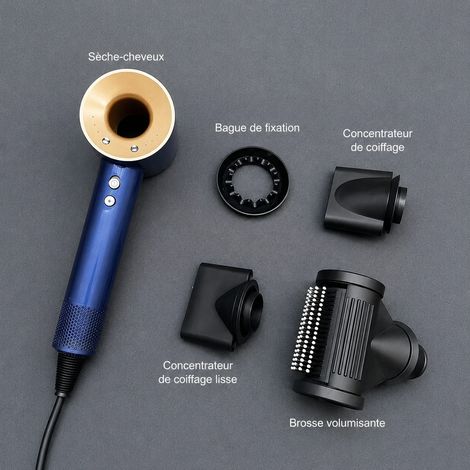 Sèche-cheveux haute vitesse 1600W Bleu de Prusse US 110V prussianblue 110v 2,6 kg – Livraison gratuite