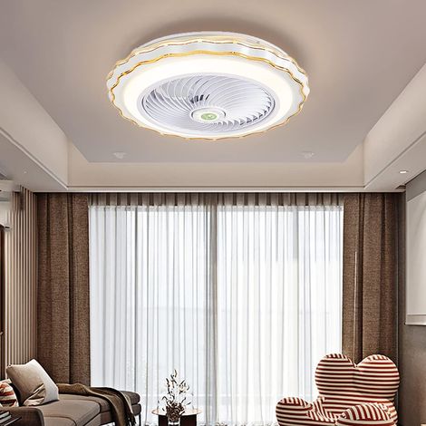 Ventilateurs de Plafond , Ventilateurs de Plafond Led Modernes 36W Avec Lumières Et Télécommande 3 Vitesses Mute Fan Light Pour Chambre Salon Ventilateur de Chambre Pour Enfants Plafond, (1/5)