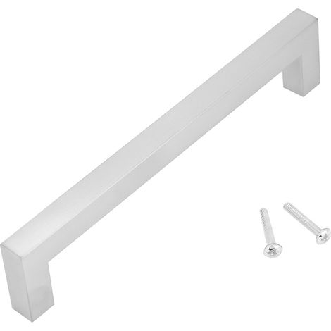 12 mm silberner Türgriff aus Edelstahl 304, schlichtes Design (160 mm) (1/5)