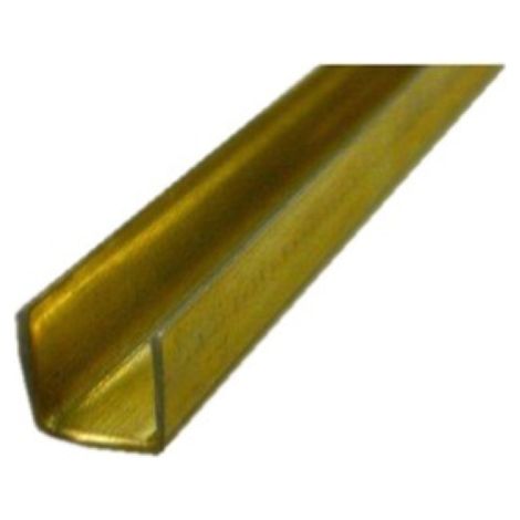 Omge Art 225 Rail de rail en acier plaquA laiton de 2 m pour portes coulissantes