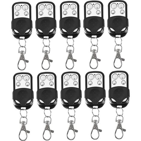 Lot de 10 télécommandes universelles 433 MHz pour portes garage (1/5)