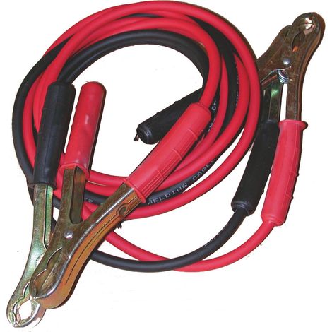 Câbles De Démarrage Pour Batterie Avec Pinces 120a - 2 X 2,5 Mètres - Section 16mm²